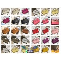 Pre-order swift leather Herme mini Kelly pochette cosmetic clutch authetic quality - 图片 2