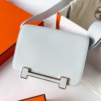 hermes geta shoulder messenger flap bag GHW in chevre leather full handmade/boutique inclusion