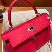 limited edition Hermes Kelly 25 Casaque handbag PHW full handmade boutique package