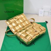 Bottega BV cassette cosmetic party pouch clutch woven flap square messenger padded original grade - 图片 3