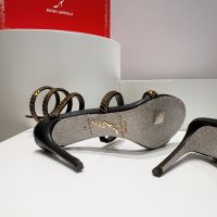 rene caovilla Cleo satin spiral heel sandal pump luxury designer shoes size35-42 9.5cm - 图片 4