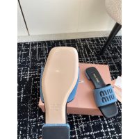 Miumiu casual flat summer sandal outdoor slide slipper resort beach shoes size35-41 - 图片 5