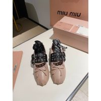 Miumiu bow-detailed Mary Jane boat shoes casual ballerine toe shoes daily pump slip-on size35-45 - 图片 5