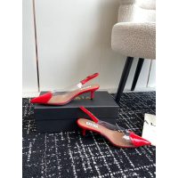 Alaia capped kitten heel slingback sandal bride wedding shoes casual daily pump size35-42 - 图片 5