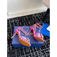 aquazzura crystal-flower heeled strapped sandal socialite party shoes size35-40 - 图片 2
