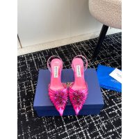 aquazzura pointed heel slingback sandal satin heel pump slipon ladies dress shoes size35-42 7.5cm - 图片 6