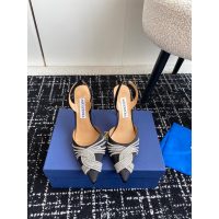 aquazzura satin heel slingback pump pointed crystal heel sandal nightclub shoes size35-42 10cm - 图片 2