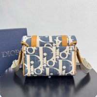 Canvas dior crossbody flap saddle messenger/shoulder satchel flap/full inclusion - 图片 8