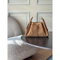 Chanel Mini 25 shoulder Hobo Bag in back Caviar