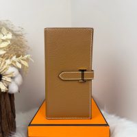 epsom hermes bearn bifold long wallet /multislots card holder handmade stitch