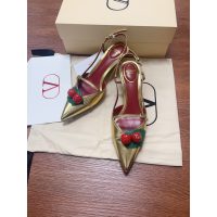 womne's Valentino cherryfic kitten-heel slinback pump Latin dancer footwear size35-40 - 图片 9