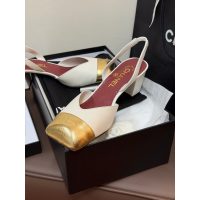 Chanel Block-Heel Slingback Pumps size35-40