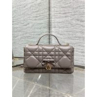 lambskin Dior quilted crossbody shoulder flap bag/top-handle cosmetic clutch - 图片 2