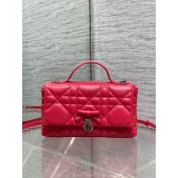 lambskin Dior quilted crossbody shoulder flap bag/top-handle cosmetic clutch - 图片 7