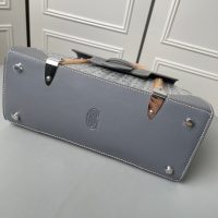 Goyard saigon structured handbag ccrossbody flap messenger bag Cambridge kelly bag wooden handle - 图片 7
