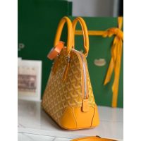Goya vendome mini structured handbag crossbody shoulder zipper tote with studded feet - 图片 8