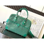 small Goyard Ambassade men's business briefcase canvas laptop document handbag with protective feet