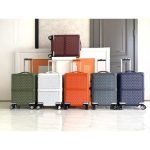 Goyard vintage trolley suitcase boarding cabin luggage wheeled case travel gadget 20 inches