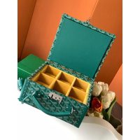 Goyard six-grids watch box organizer jewelry storage case handmade truck handbag - 图片 5