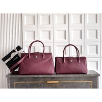 Large Chanel burgundy Preppy Coco Shopping Tote Bag in caviar calfskin