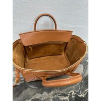 classic Celine smile-face luggage handbag with protect metal feet - 图片 6