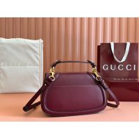 Gucci Small Blondie Burgundy Calfskin Shoulder Bag