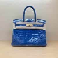 Nile crocodile Her^^m Birkin 25 upscale banquet dinner tote handmade shopper handbag - 图片 5