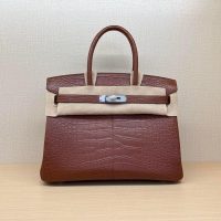 Mate Nile crocodile Her^^m Birkin 30 holiday travel keepall luggage designer shopper handbag - 图片 4