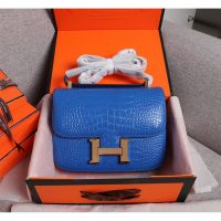 Hermes constance 24 shoulder messenger flap GHW-croco-effect calfksin boutique inclusion