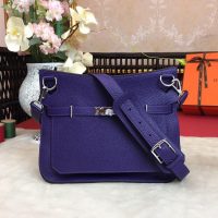 Hermes jypsiere 28 shoulder satchel GHW-vibrant blue togo leather full handmade