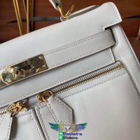 Swift Herme Kelly Lakis 32 shopper handbag crossbody shopping tote handmade stitch palladium buckle - 图片 4