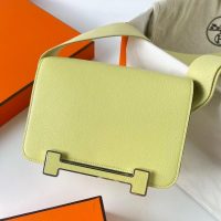 hermes geta shoulder messenger flap bag GHW in chevre leather full handmade/boutique inclusion