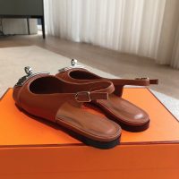 Hermes suede ballet flat slingbacks daily slip-on pump size35-42