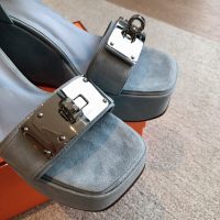 Hermes women's platform wedge sandal with kelly buckle size35-42 boutique iinclusion