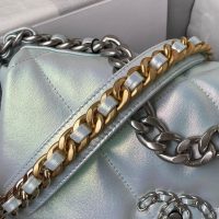Chanel 19 shoulder flap bag in quilted lambskin