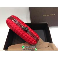 braided BV women's velvet cocktail clutch socialite party pochette cosmetic cellphone holder pouch - 图片 3
