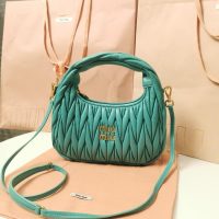 COD Small 缪缪 Miu sling crossbody zipper tote wander hobo underarm baguette authentic quality - 图片 7