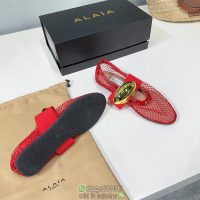 Alaia ladies mesh flat ballet shoes foldable Mary Jane boat shoes daily casual pump size35-42 - 图片 9