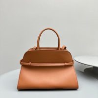 The row Margaux 12 open large shopper handbag holiday carryall travel tote in smooth calfskin - 图片 2