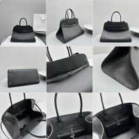 The Row margaux 15 belt capacious shoulder tote vacation carryall handbag luggage beach tote - 图片 7