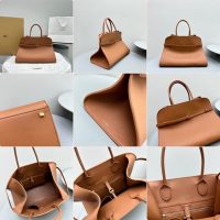 The Row margaux 15 belt capacious shoulder tote vacation carryall handbag luggage beach tote - 图片 9