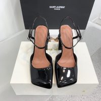 Amina muaddi strapped chunky heel pump slipon summer heel sandal dinner party shoes size35-42 9.5cm