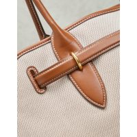 Canvas Miu Miu medieval shoulder tote bag holiday resort beach tote in two size - 图片 5