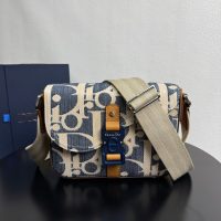 Canvas dior crossbody flap saddle messenger/shoulder satchel flap/full inclusion - 图片 2