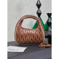 Miu miu matelasse wander half-moon hobo tote/crssobody shoulder bag - 图片 6