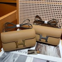 epsom Hermes constance elan shoulder flap bag full handmade boutique inclusion