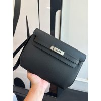epsom Hermes kelly depeches 25 business clutch pouch full handmade boutique inclusion