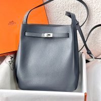 Hermes so kelly 22 shoulder hobo bag SHW -gold brown calfskin full handmade boutique inclusion