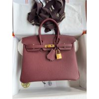 Togo Hermes birkin 25 handbag GHW full handmade boutique inclusion