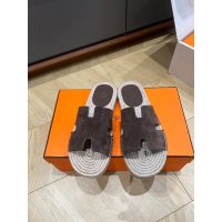 Hermes men's flat Espadrille sandal slides indoor slipper size 39-46